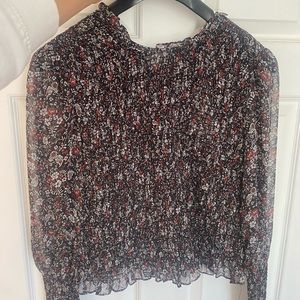 RUSHED floral blouse by Veronica beard